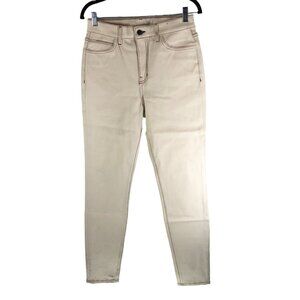 Kill City Womens Beige High-Waisted Skinny Jeans Goth Punk Rock 27